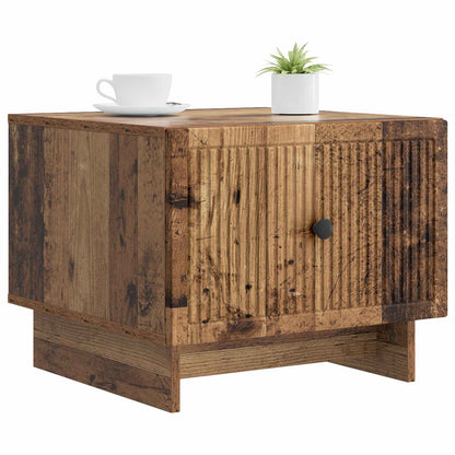 Salontafel met lade Oud hout 49 x 50 x 40 cm Bewerkt hout