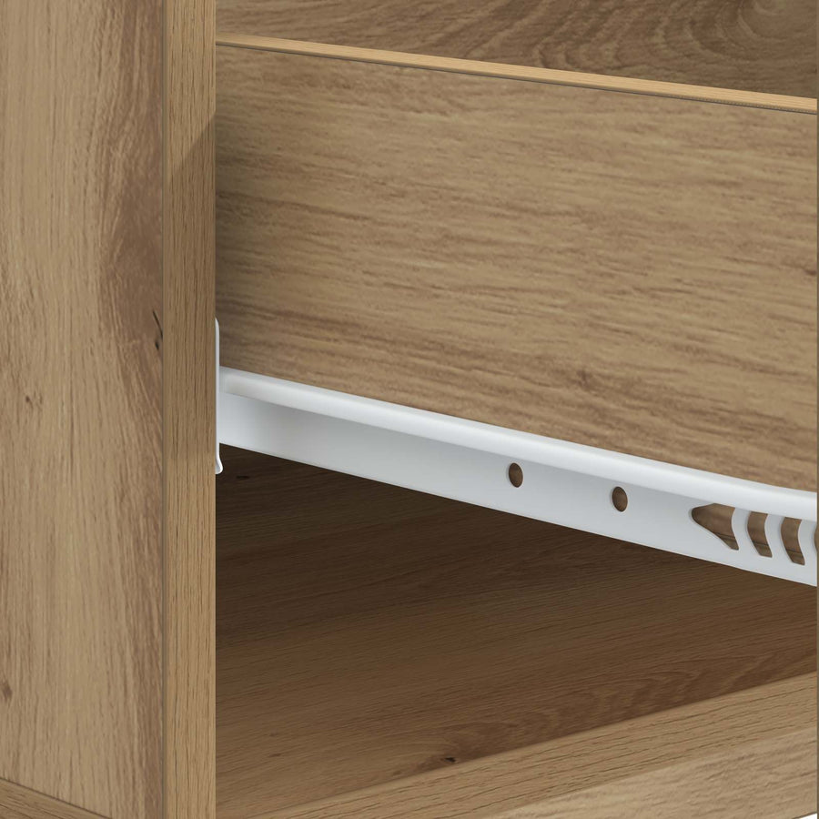 Salontafel Artisanaal eiken 49 x 50 x 40 cm Bewerkt hout