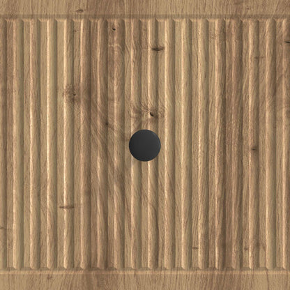 Salontafel Artisanaal eiken 49 x 50 x 40 cm Bewerkt hout