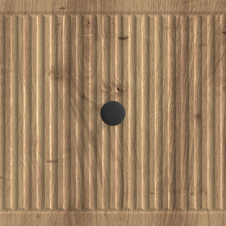 Salontafel Artisanaal eiken 49 x 50 x 40 cm Bewerkt hout