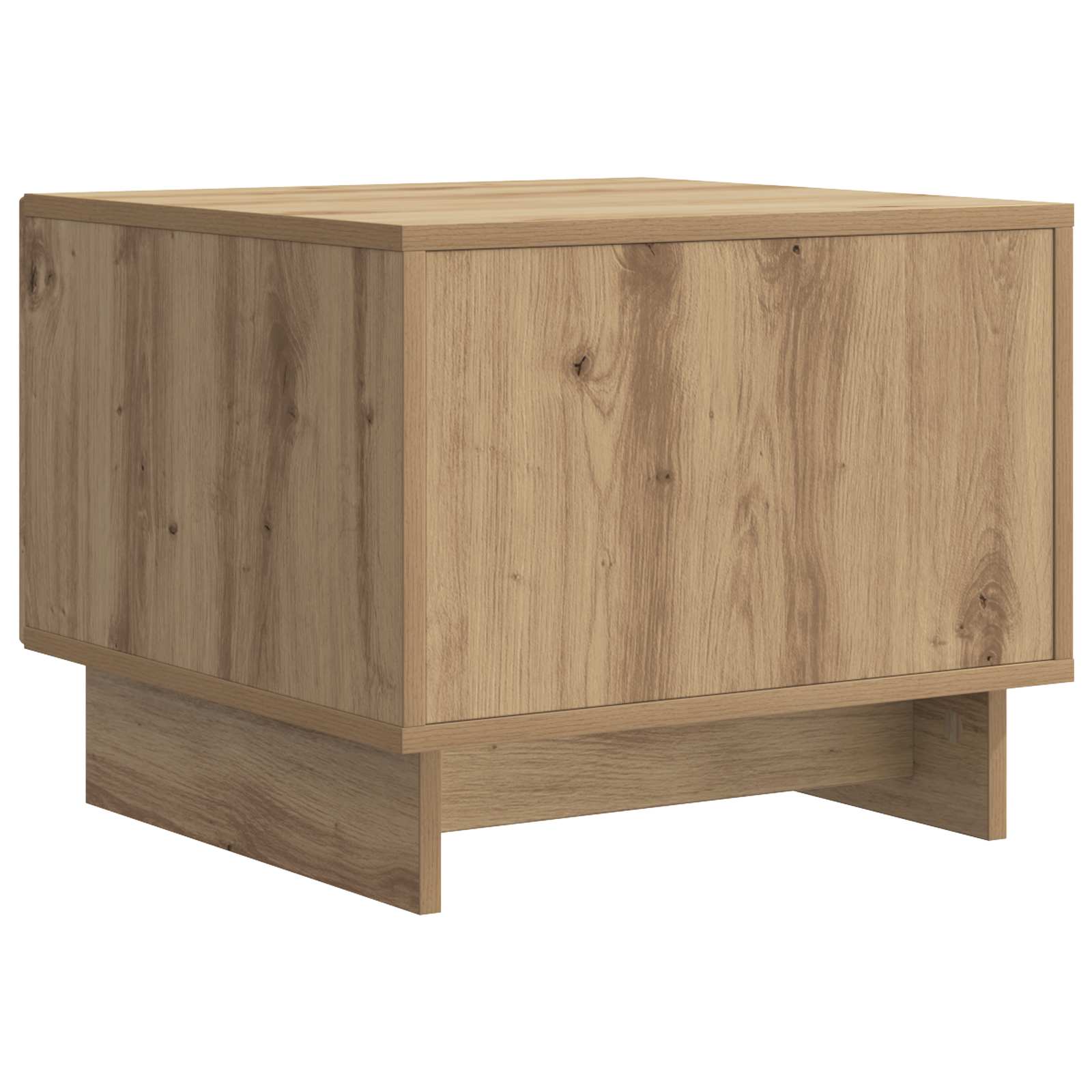 Salontafel Artisanaal eiken 49 x 50 x 40 cm Bewerkt hout