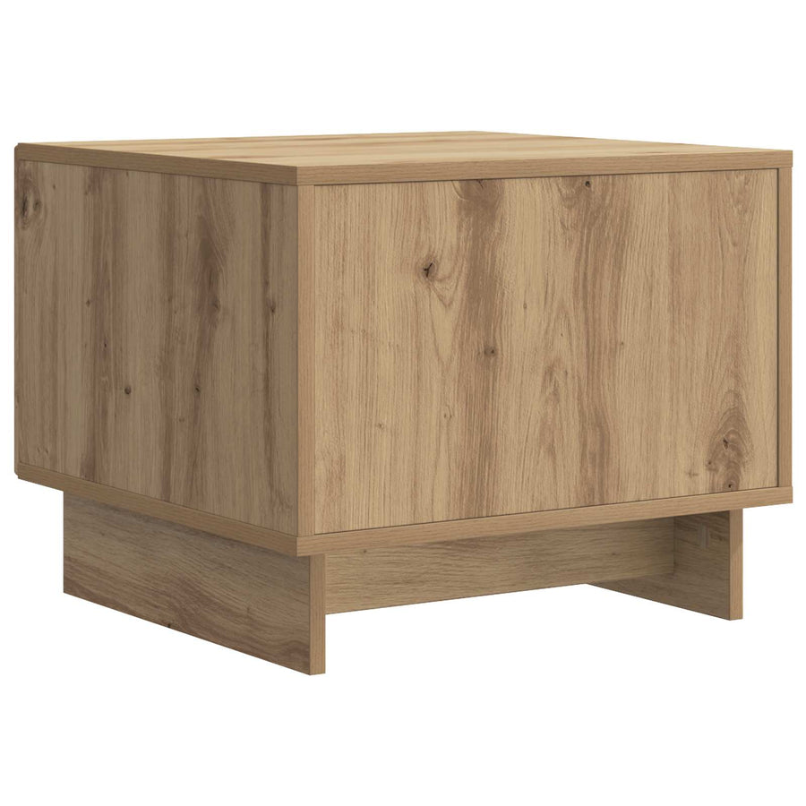 Salontafel Artisanaal eiken 49 x 50 x 40 cm Bewerkt hout