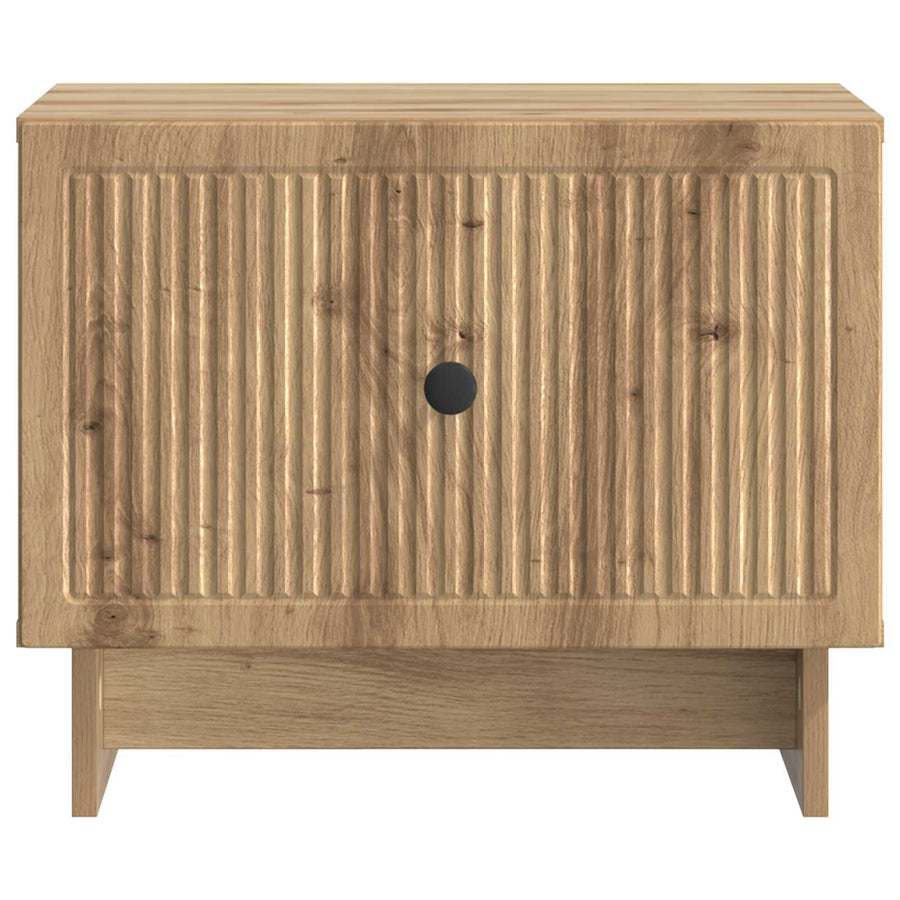 Salontafel Artisanaal eiken 49 x 50 x 40 cm Bewerkt hout