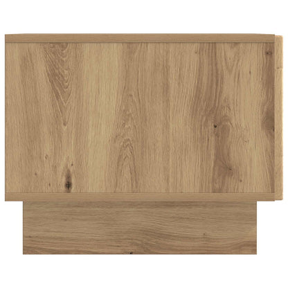 Salontafel Artisanaal eiken 49 x 50 x 40 cm Bewerkt hout
