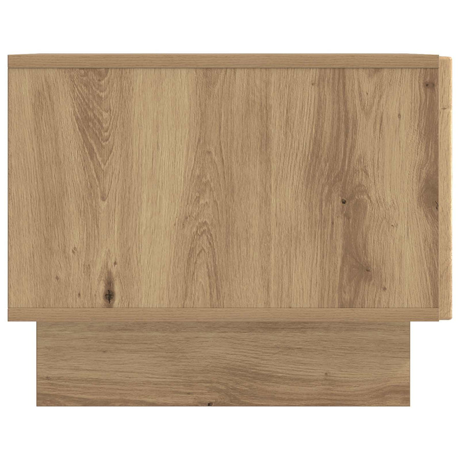 Salontafel Artisanaal eiken 49 x 50 x 40 cm Bewerkt hout