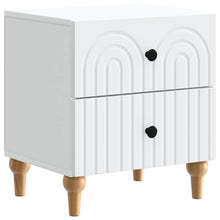 Nachtkastje met lade Wit 43 x 34,5 x 48 cm Bewerkt hout