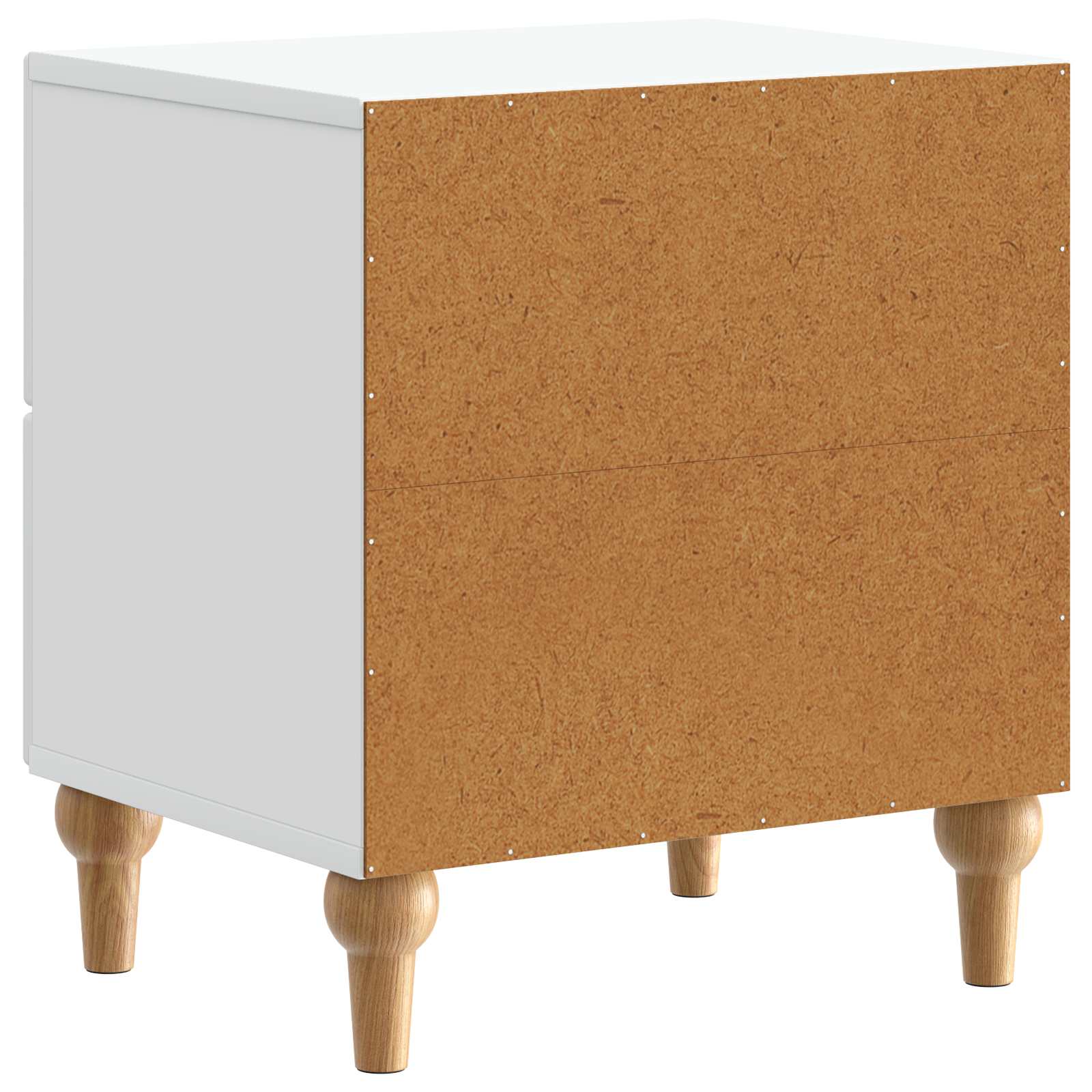 Nachtkastje met lade 2 pcs Wit 43 x 34,5 x 48 cm Bewerkt hout