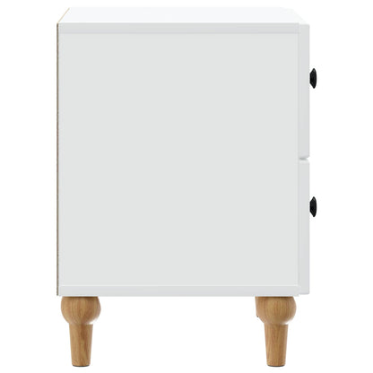 Nachtkastje met lade 2 pcs Wit 43 x 34,5 x 48 cm Bewerkt hout