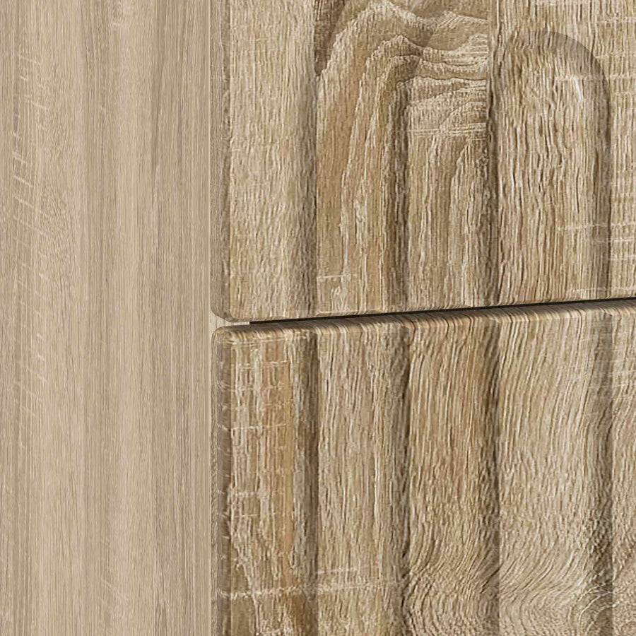 Nachtkastje Sonoma Eiken 43 x 34,5 x 48 cm Bewerkt hout