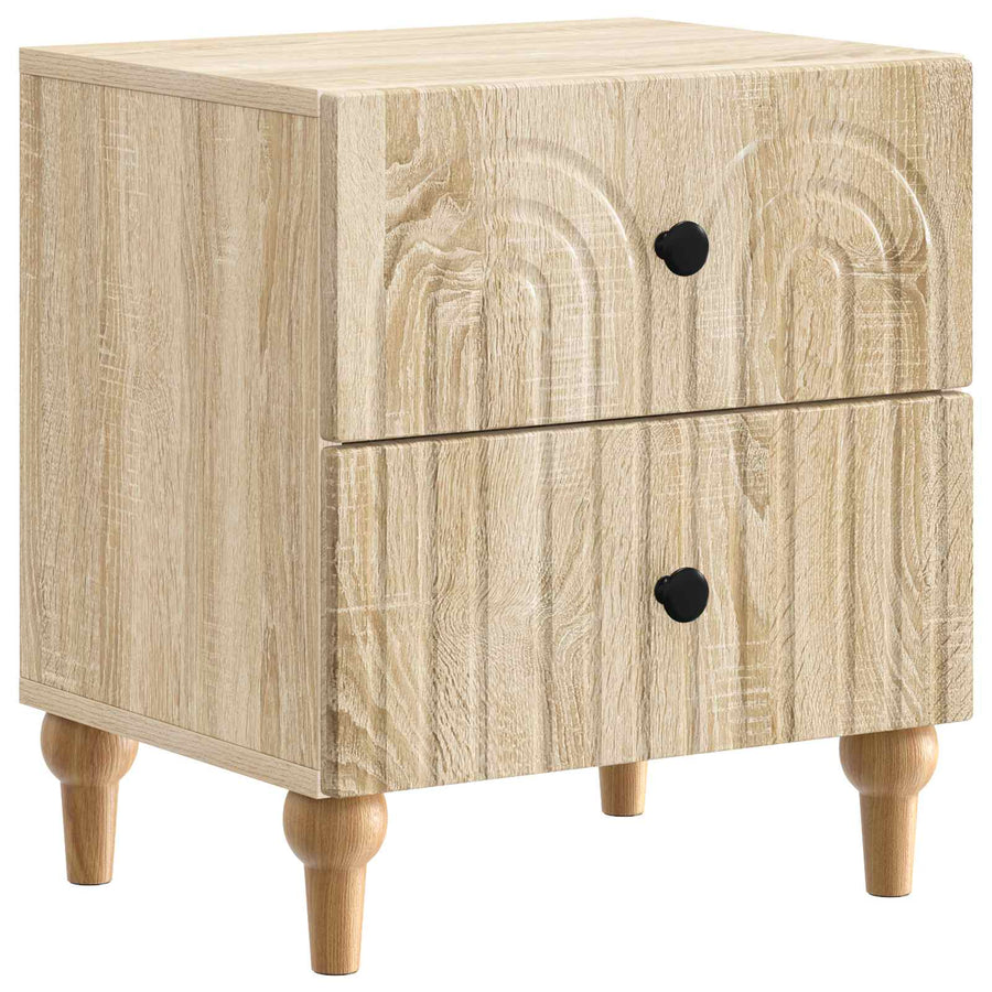 Nachtkastje Sonoma Eiken 43 x 34,5 x 48 cm Bewerkt hout