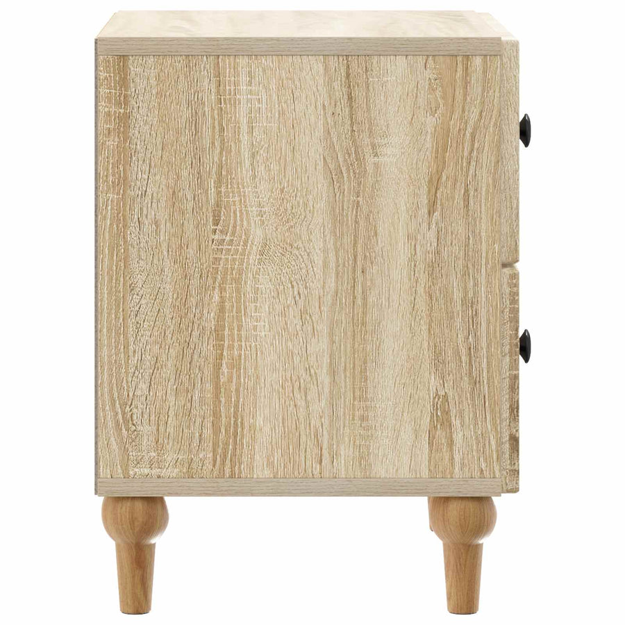 Nachtkastje Sonoma Eiken 43 x 34,5 x 48 cm Bewerkt hout