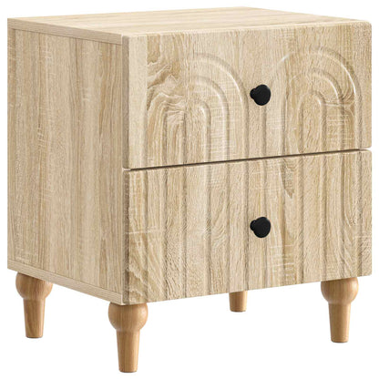 Nachtkastje 2 pcs Sonoma Eiken 43 x 34,5 x 48 cm Bewerkt hout