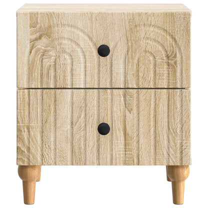 Nachtkastje 2 pcs Sonoma Eiken 43 x 34,5 x 48 cm Bewerkt hout