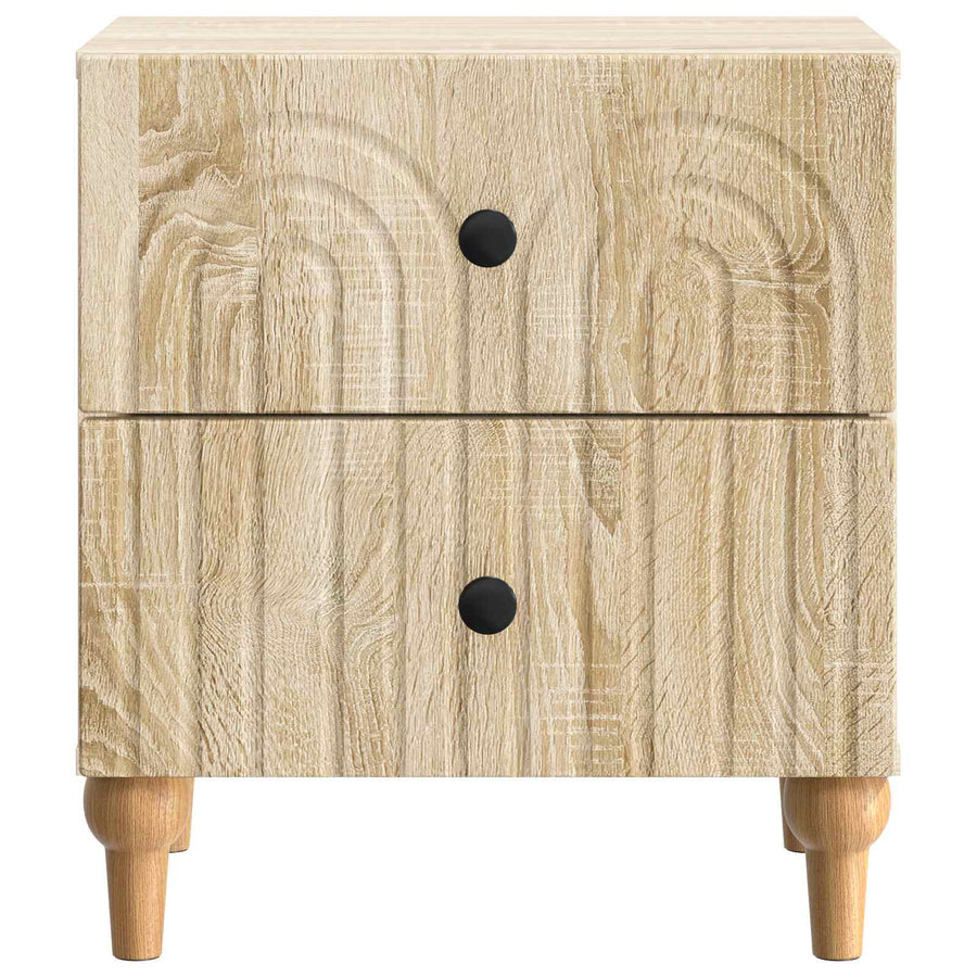 Nachtkastje 2 pcs Sonoma Eiken 43 x 34,5 x 48 cm Bewerkt hout