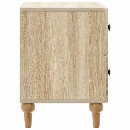 Nachtkastje 2 pcs Sonoma Eiken 43 x 34,5 x 48 cm Bewerkt hout