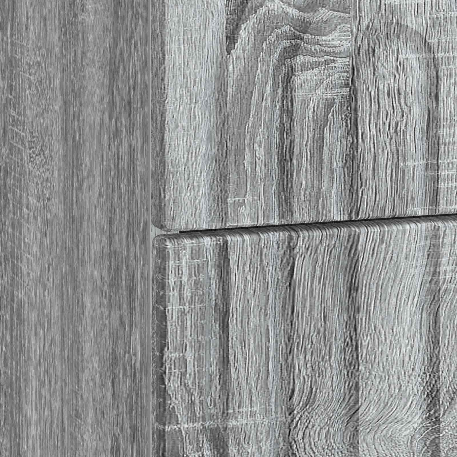 Nachtkastje Grijs sonoma 43 x 34,5 x 48 cm Bewerkt hout