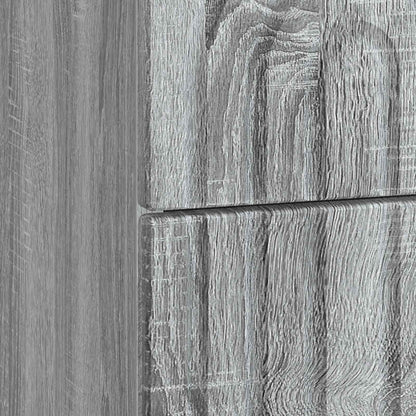 Nachtkastje Grijs sonoma 43 x 34,5 x 48 cm Bewerkt hout