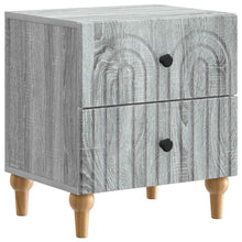 Nachtkastje Grijs sonoma 43 x 34,5 x 48 cm Bewerkt hout