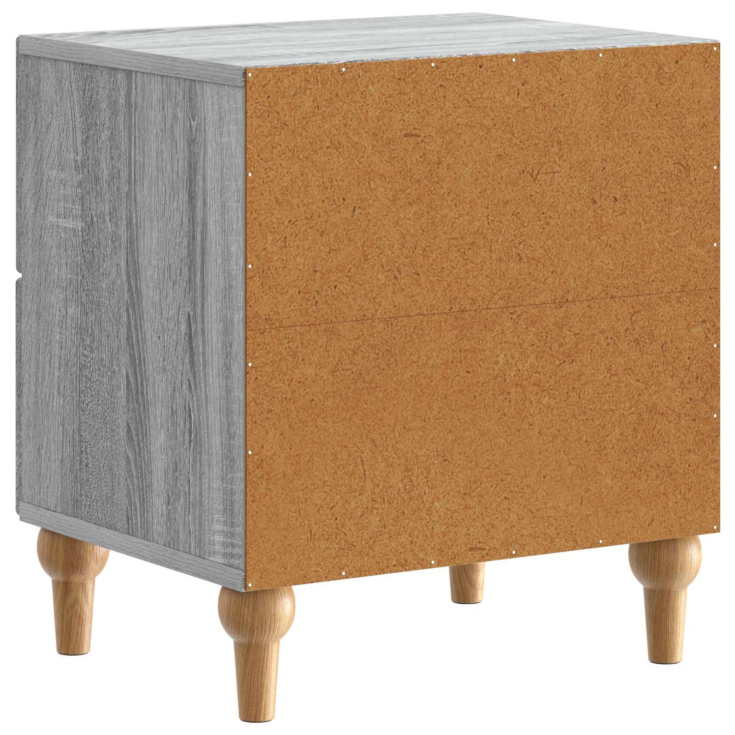 Nachtkastje Grijs sonoma 43 x 34,5 x 48 cm Bewerkt hout