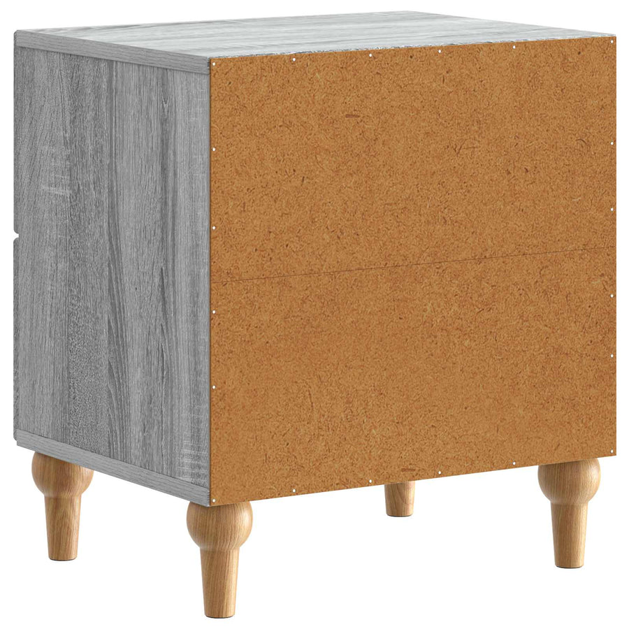 Nachtkastje Grijs sonoma 43 x 34,5 x 48 cm Bewerkt hout