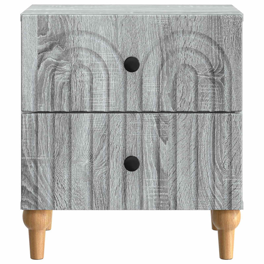 Nachtkastje Grijs sonoma 43 x 34,5 x 48 cm Bewerkt hout