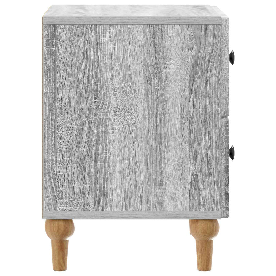 Nachtkastje Grijs sonoma 43 x 34,5 x 48 cm Bewerkt hout