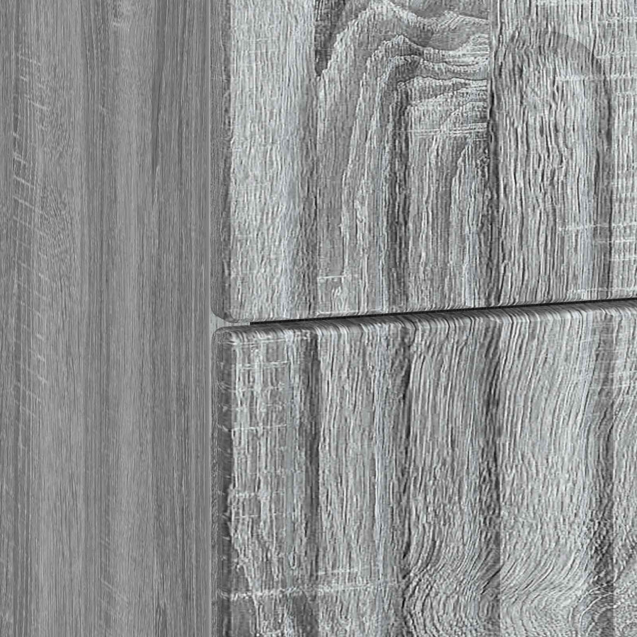 Nachtkastje 2 pcs Grijs sonoma 43 x 34,5 x 48 cm Bewerkt hout