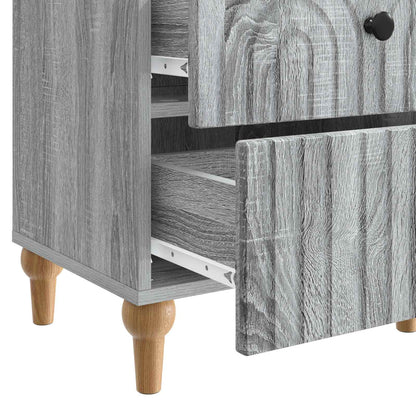 Nachtkastje 2 pcs Grijs sonoma 43 x 34,5 x 48 cm Bewerkt hout