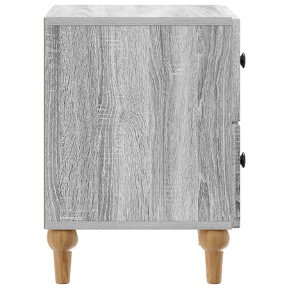 Nachtkastje 2 pcs Grijs sonoma 43 x 34,5 x 48 cm Bewerkt hout