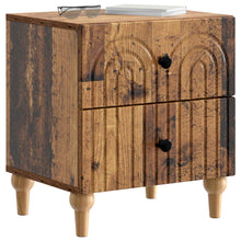 Nachtkastje met lade Oud hout 43 x 34,5 x 48 cm Bewerkt hout