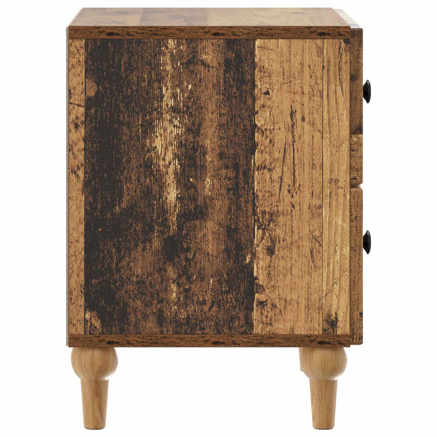 Nachtkastje 2 pcs Oud hout 43 x 34,5 x 48 cm Bewerkt hout