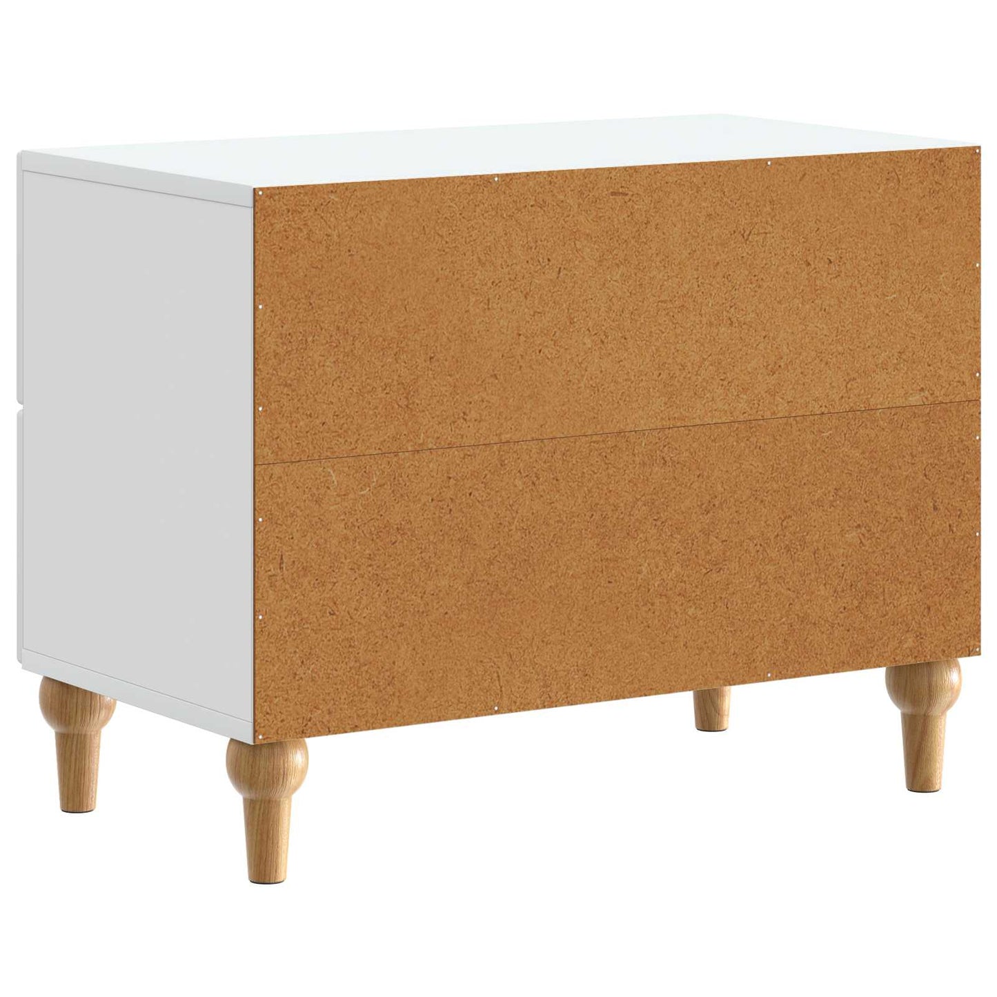 Nachtkastje met lade Wit 62 x 34,5 x 48 cm Bewerkt hout