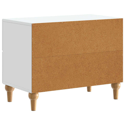 Nachtkastje met lade Wit 62 x 34,5 x 48 cm Bewerkt hout