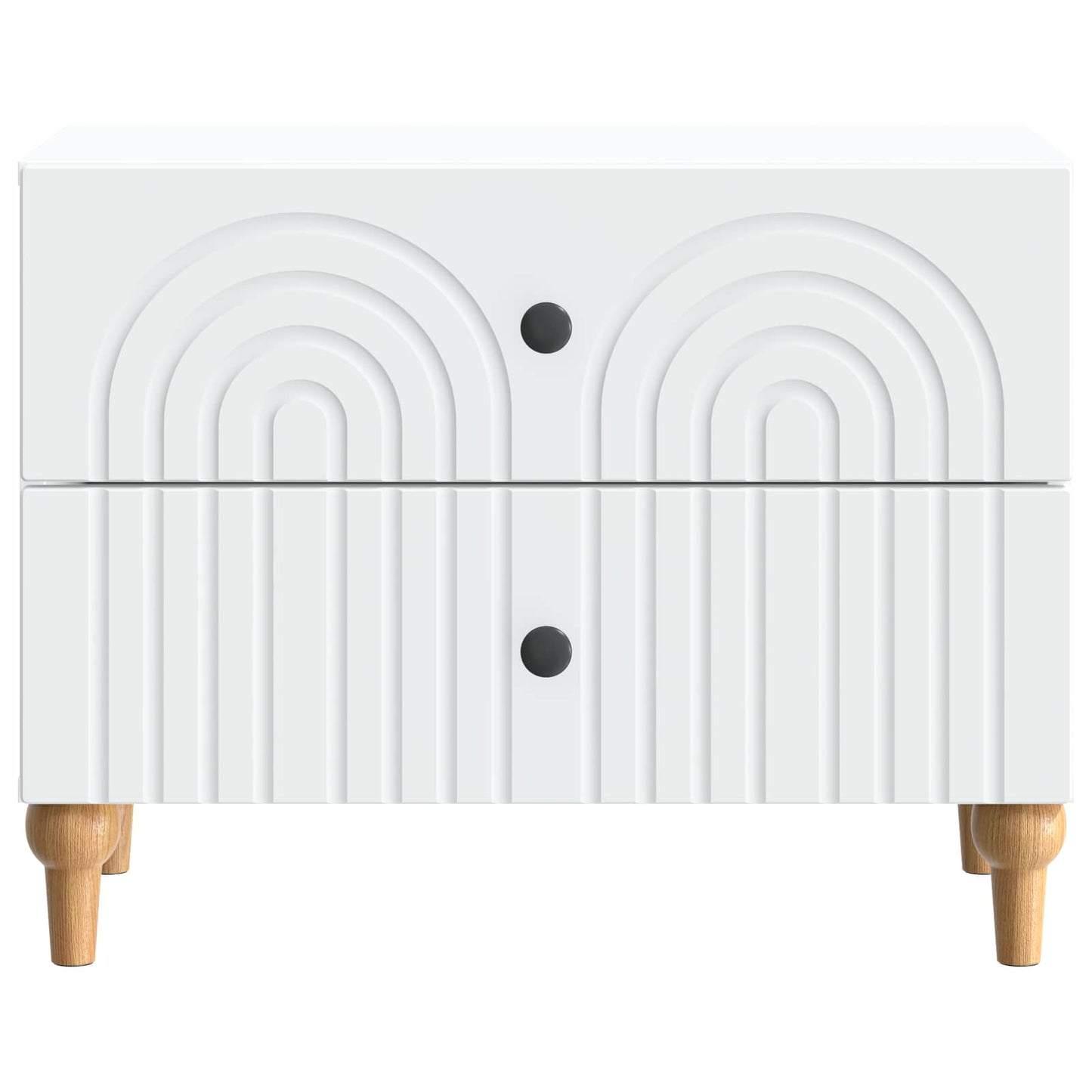 Nachtkastje met lade Wit 62 x 34,5 x 48 cm Bewerkt hout