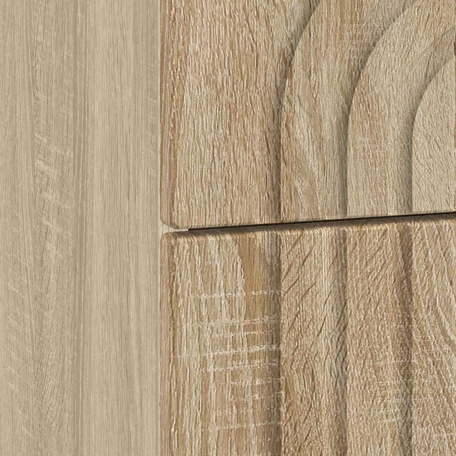 Nachtkastje Sonoma Eiken 62 x 34,5 x 48 cm Bewerkt hout