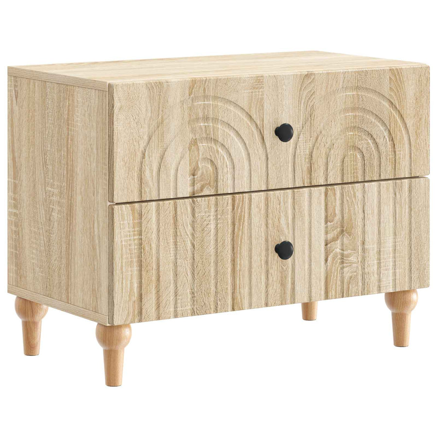 Nachtkastje Sonoma Eiken 62 x 34,5 x 48 cm Bewerkt hout