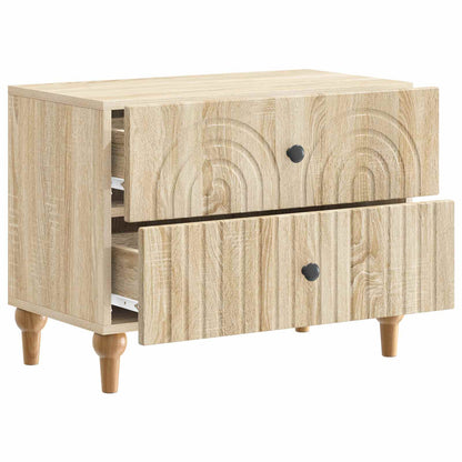 Nachtkastje Sonoma Eiken 62 x 34,5 x 48 cm Bewerkt hout