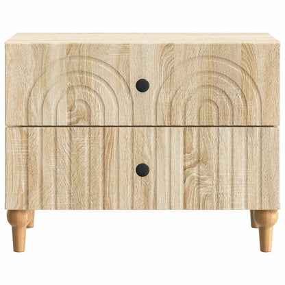 Nachtkastje Sonoma Eiken 62 x 34,5 x 48 cm Bewerkt hout