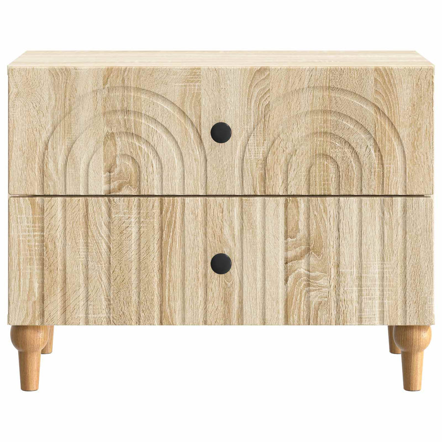 Nachtkastje Sonoma Eiken 62 x 34,5 x 48 cm Bewerkt hout