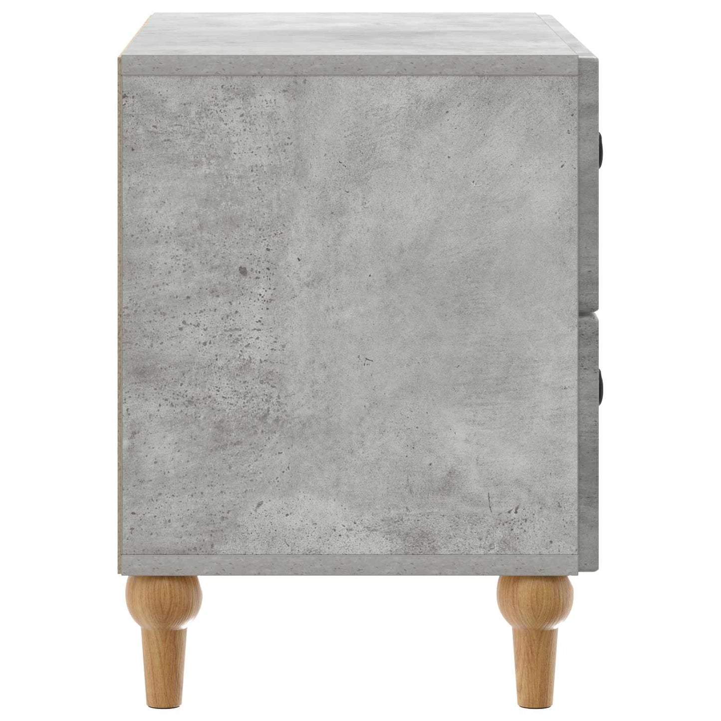 Nachtkastje met lade Betongrijs 62 x 34,5 x 48 cm Bewerkt hout