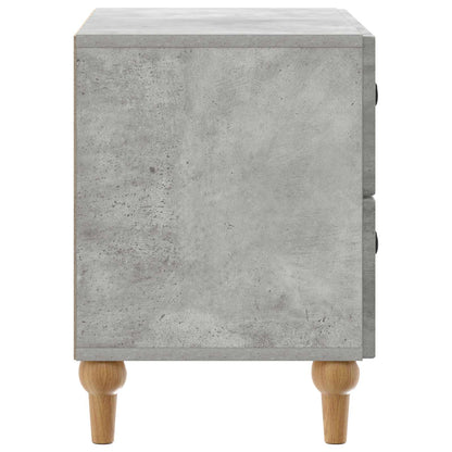 Nachtkastje met lade Betongrijs 62 x 34,5 x 48 cm Bewerkt hout