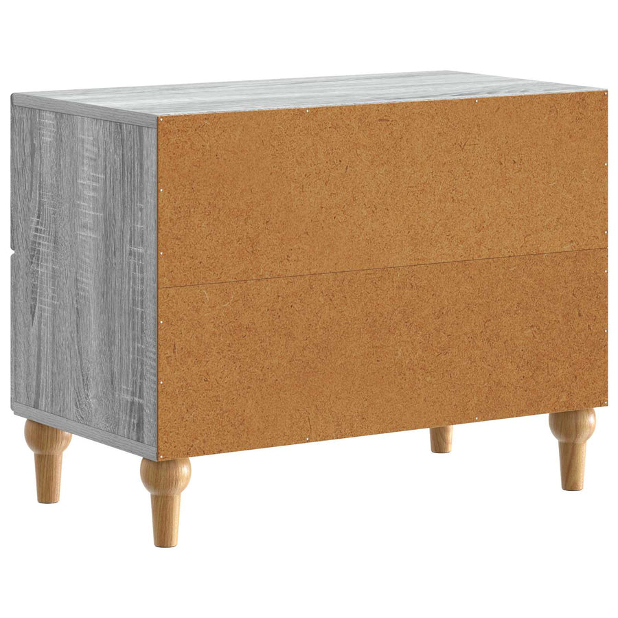 Nachtkastje Grijs sonoma 62 x 34,5 x 48 cm Bewerkt hout