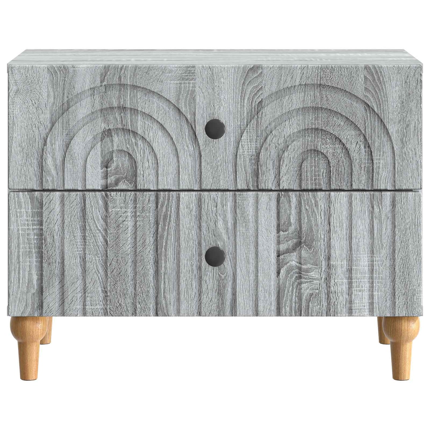 Nachtkastje Grijs sonoma 62 x 34,5 x 48 cm Bewerkt hout