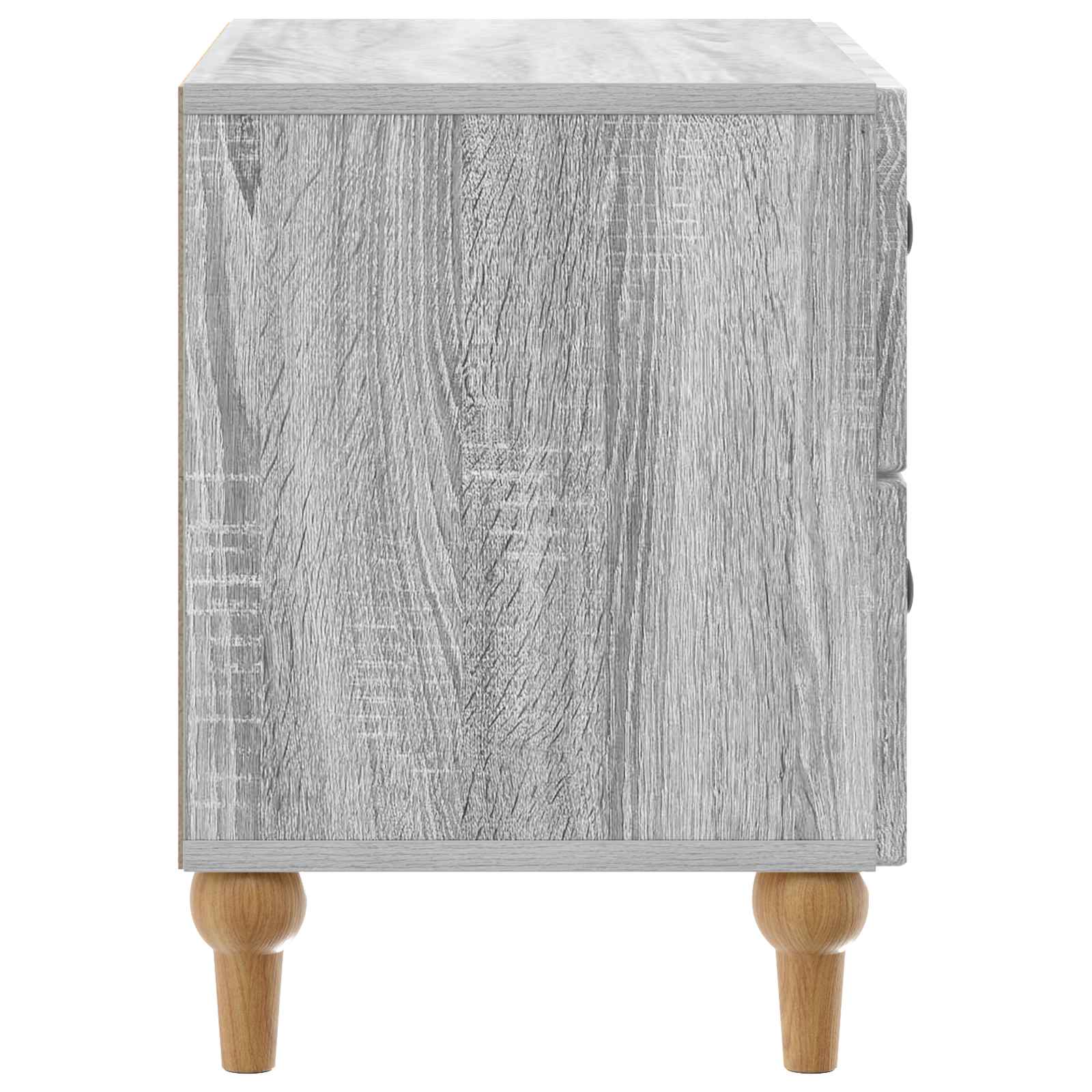 Nachtkastje Grijs sonoma 62 x 34,5 x 48 cm Bewerkt hout