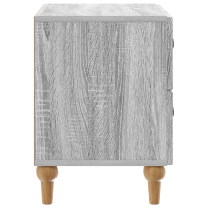 Nachtkastje Grijs sonoma 62 x 34,5 x 48 cm Bewerkt hout