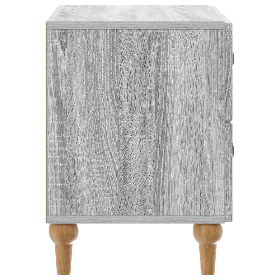 Nachtkastje Grijs sonoma 62 x 34,5 x 48 cm Bewerkt hout
