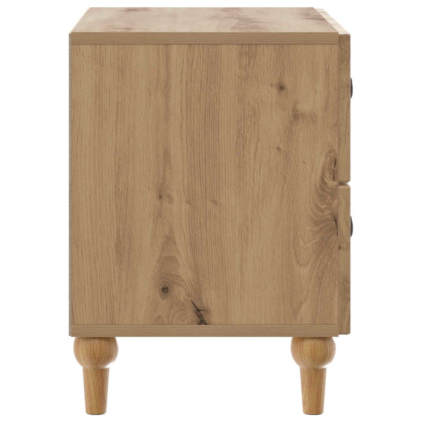 Nachtkastje Artisanaal eiken 62 x 34,5 x 48 cm Bewerkt hout