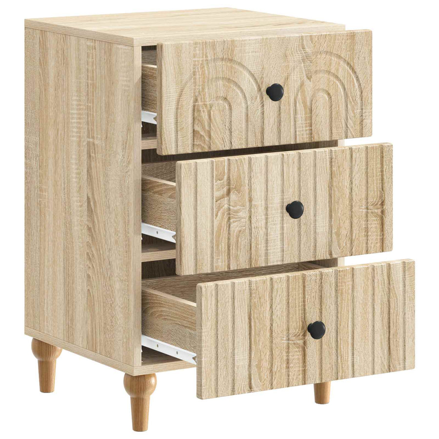 Nachtkastje met lade Sonoma Eiken 43x 41 x 66,5 cm Bewerkt hout