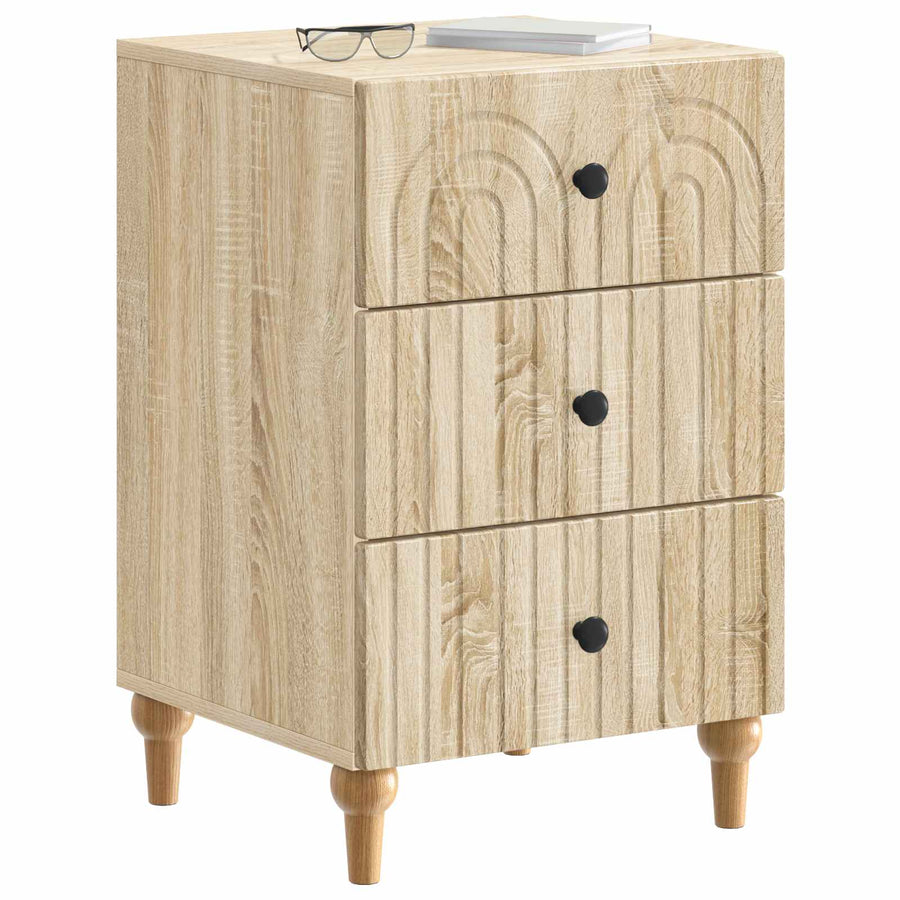 Nachtkastje met lade Sonoma Eiken 43x 41 x 66,5 cm Bewerkt hout