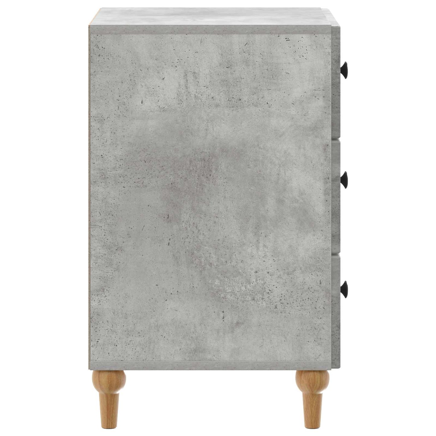 Nachtkastje met lade Betongrijs 43x 41 x 66,5 cm Bewerkt hout